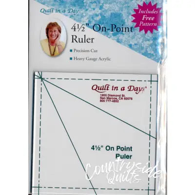 4-1/2in On Point Ruler Template