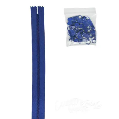 4 yards of 16mm #4.5 Zipper Chain and 16 Ex-Large Cobalt Blue