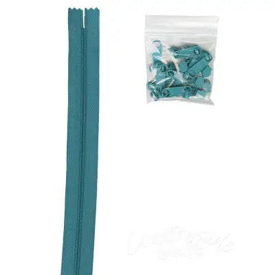 4 yards of 16mm #4.5 Zipper Chain and 16 Ex-Large Emerald