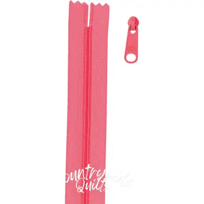 4 yards of 16mm #4.5 zipper chain and 16 Extra-Large Coordinated Pulls Coral