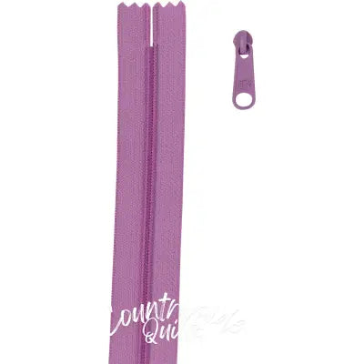 4 yards of 16mm #4.5 zipper chain and 16 Extra-Large Coordinated Pulls Orchid