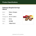 Product Specifications – Pathways Bargello Earrings Walnut