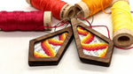 Pathways Bargello Earrings Walnut