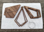Pathways Bargello Earrings Walnut