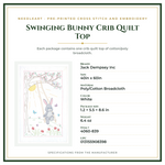 Product Specifications – Swinging Bunny Crib Quilt Top