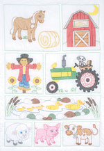 Crib Quilt Top Barn