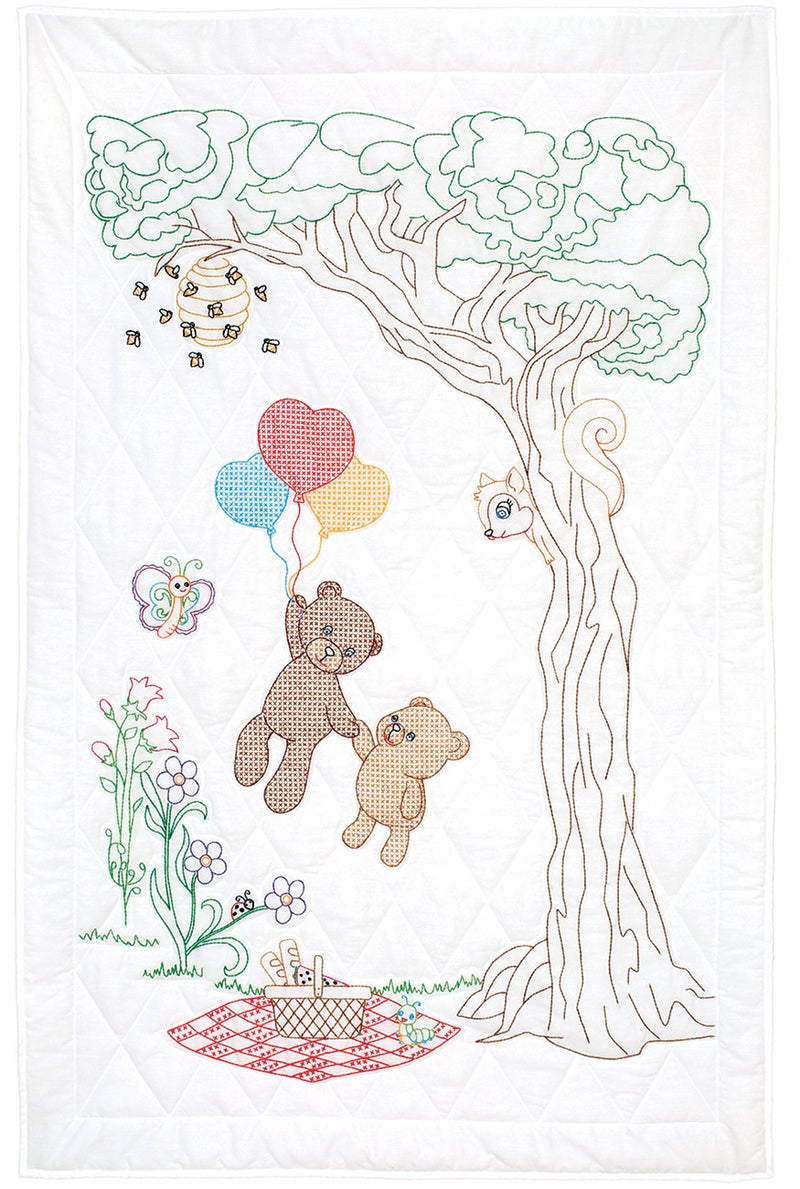 Honey Bears Crib Quilt Top
