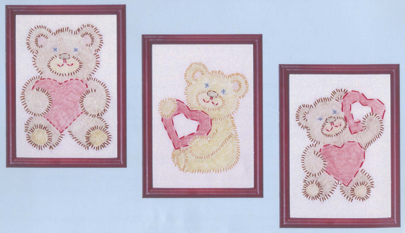 Fuzzy Bears Beginner Embroidery Kits