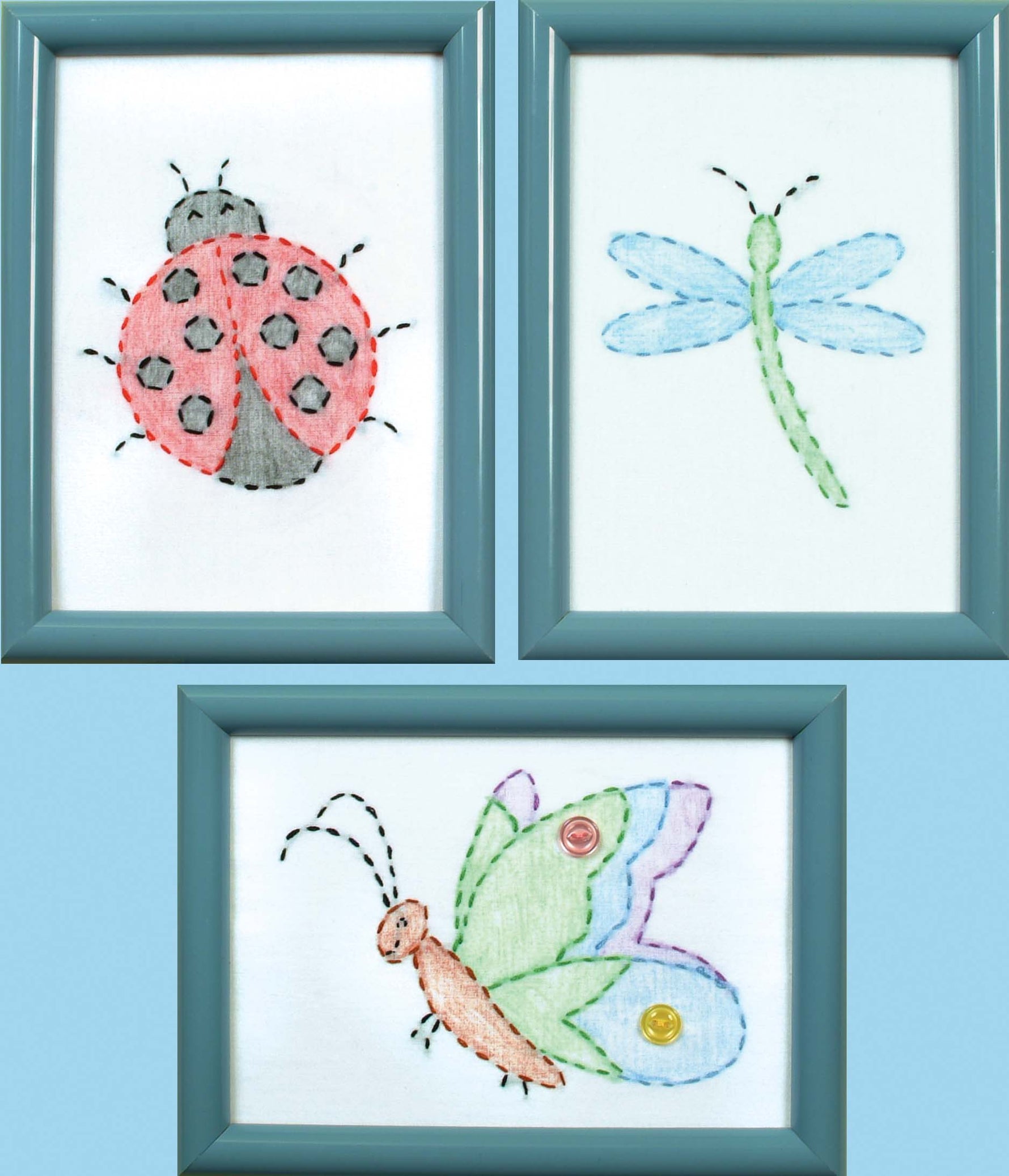 Cute As A Bug Beginner Embroidery Kits