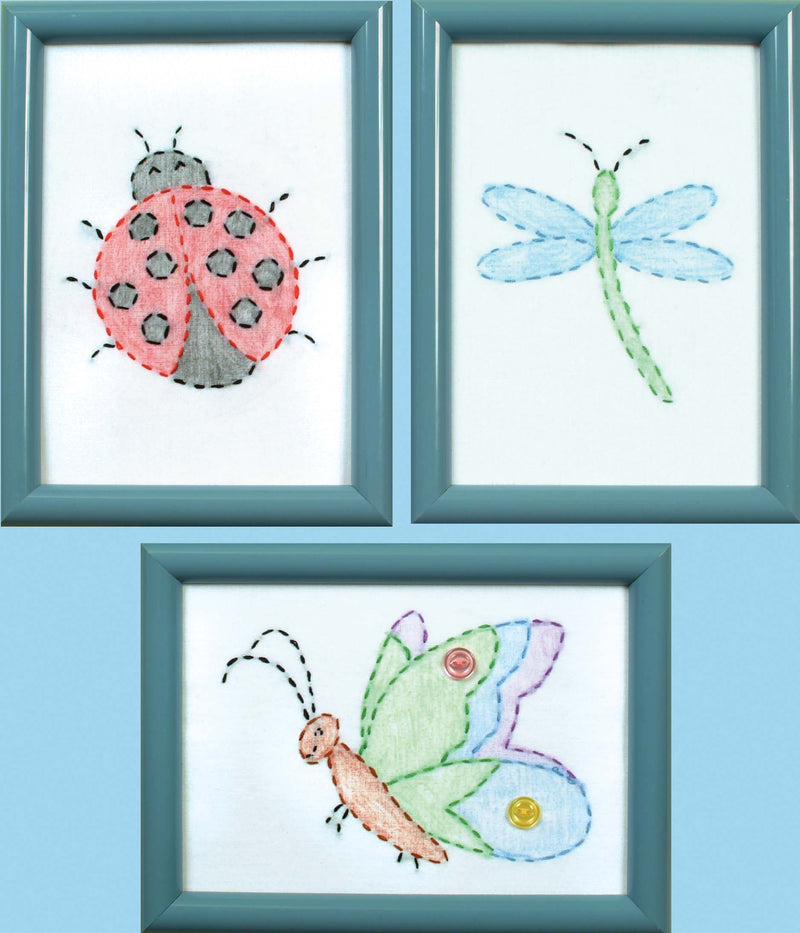 Cute As A Bug Beginner Embroidery Kits