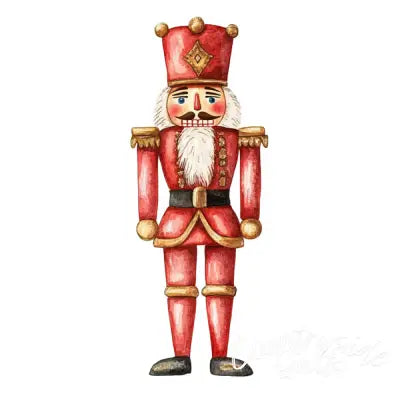 Classic Christmas Nutcrackers Fabric Panel 9