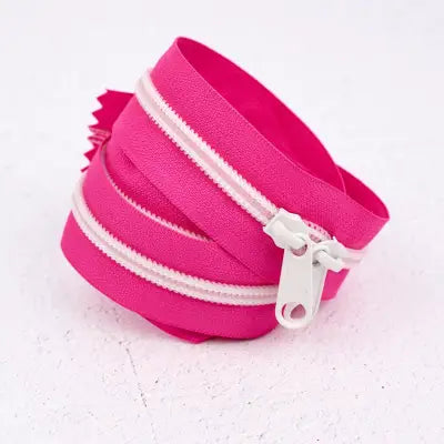 40in Handbag Zipper Acid Pink