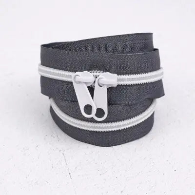 40in Handbag Zipper Ash