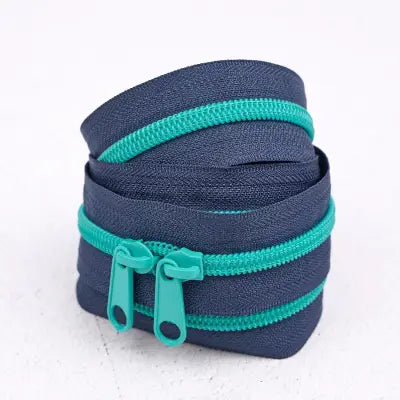 40in Handbag Zipper Blueberry Breeze