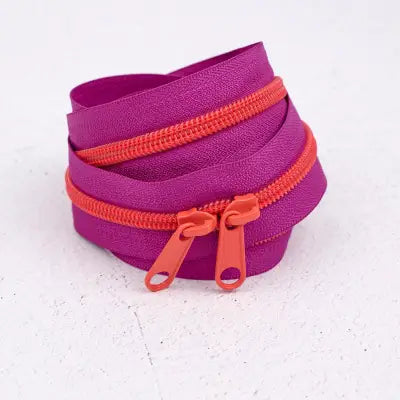 40in Handbag Zipper Grape Slushy