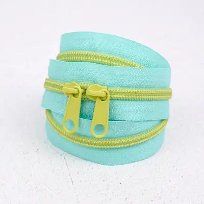 40in Handbag Zipper Lime Splash