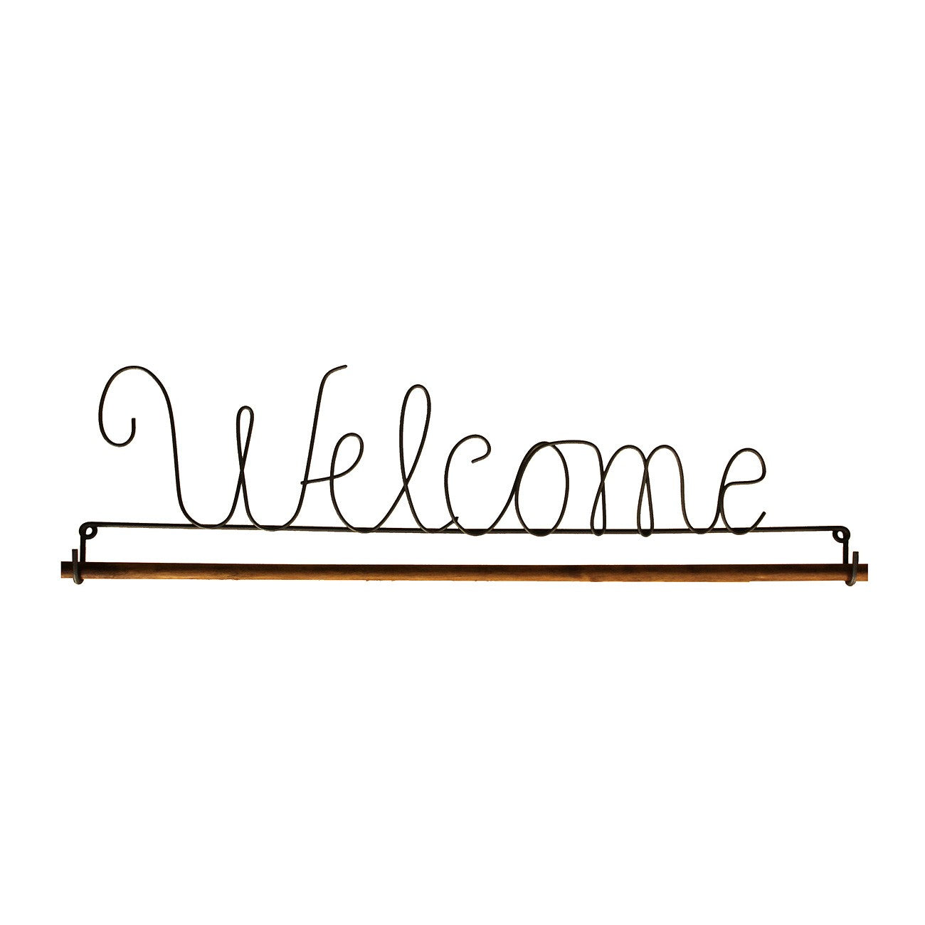 16in Welcome Fabric Holder