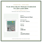 Product Specifications – Tear-Away Heavy Weight Stabilizer 8-1/2in x 11in 50pk