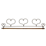 22in Triple Heart Fabric Holder