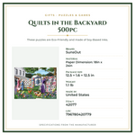 Product Specifications – Quilts in the Backyard 500pc