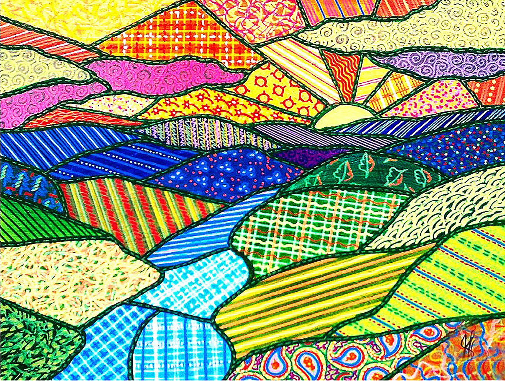 Quilted Applaclachian 500pc Sunset Puzzle