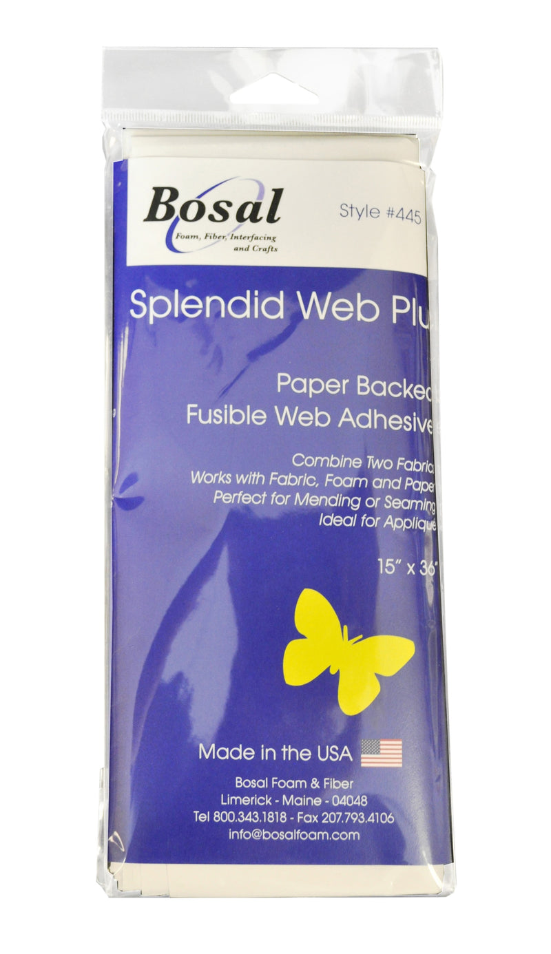 Splendid Web Plus Paper Backed Fusible Web Adhesive 15in x 36in