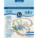 Stick N Stitch Self Adhesive Wash Away Stabilizer Twelve sheets  of 8-1/2 x 11