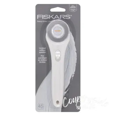 45mm Fashion Stick Rotary Cutter White Sparkle