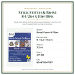 Product Specifications – Stick Stitch & Rinse 8-1/2in x 11in 10pk