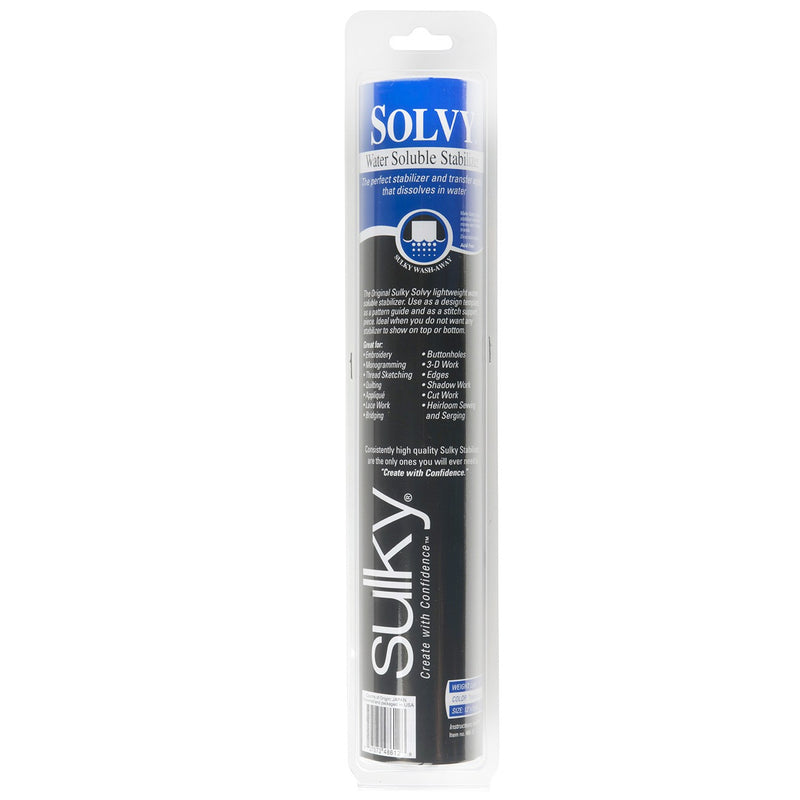 Solvy Lightweight Water Soluble Stabilizer 12in x 9 1/2yds