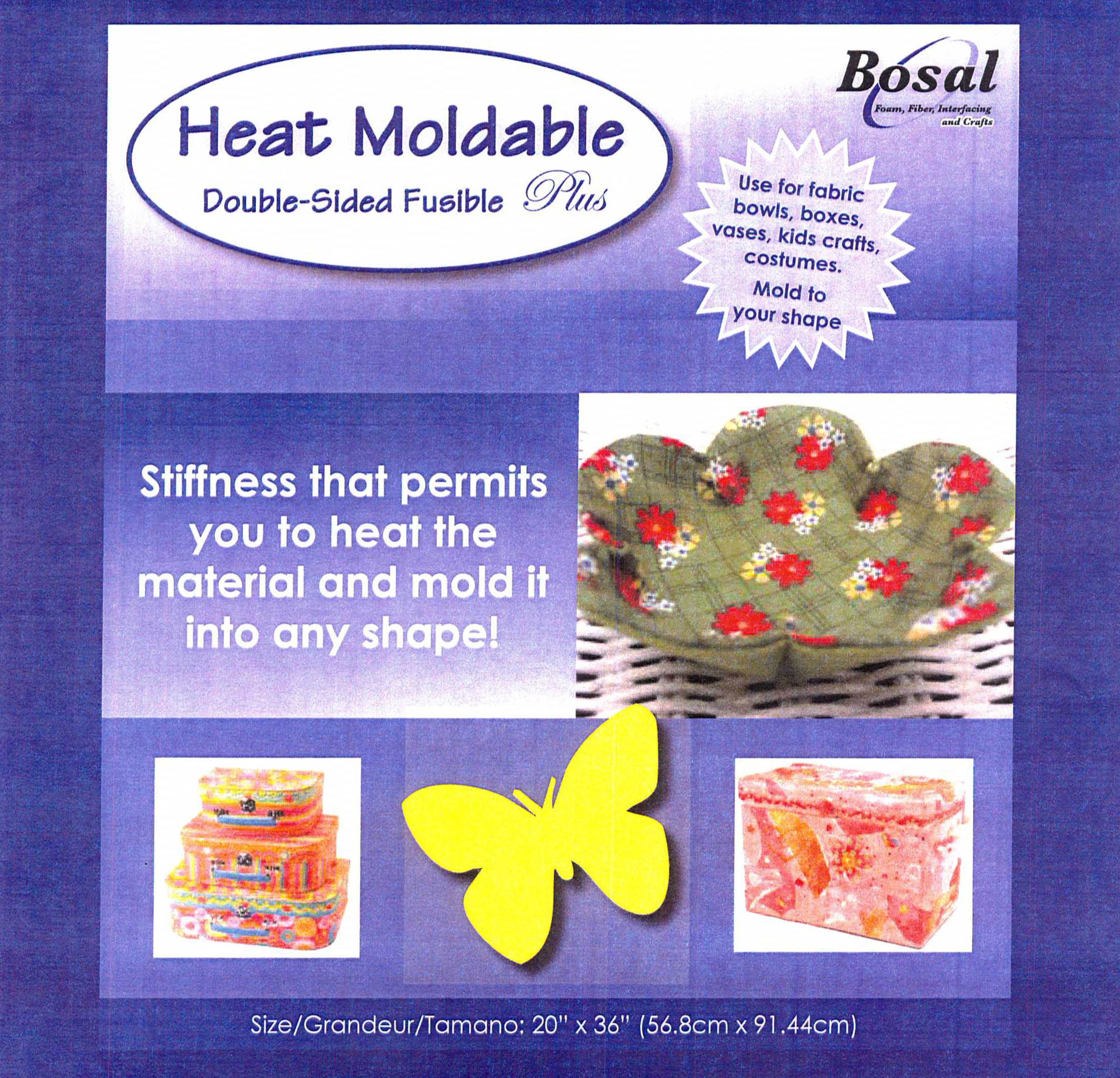 Bosal Heat Moldable Double Sided Fusible Plus Stabilizer 20in x 36in