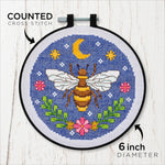 Bucilla Cross Stitch Kit Expressive Bee
