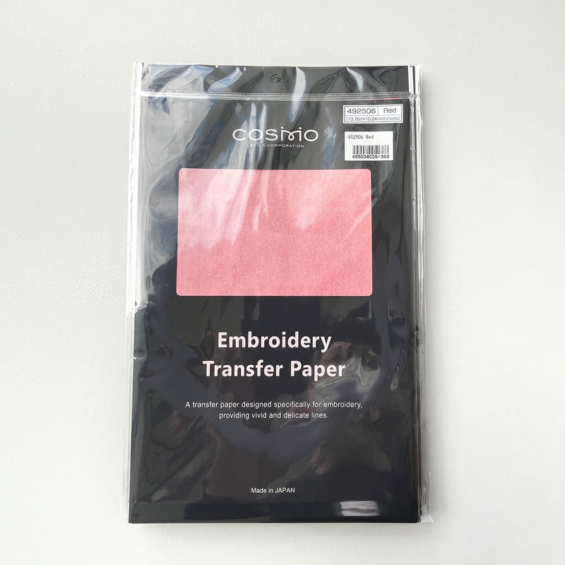 Wide Embroidery Transfer Paper Red 20.47in x 13.78in 2 Sheets 5pk