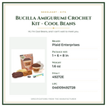 Product Specifications – Bucilla Amigurumi Crochet Kit - Cool Beans
