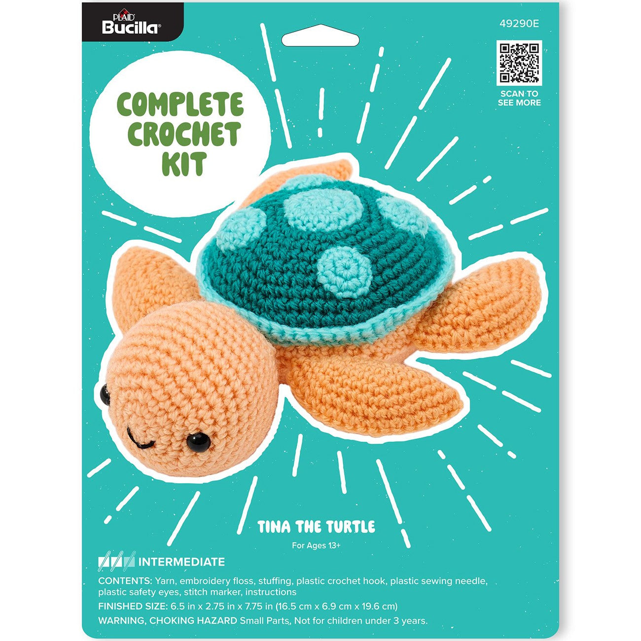 Bucilla Amigurumi Crochet Kit - Tina the Turtle