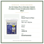 Product Specifications – In-R-Form Plus Double Sided Fusible Foam Stabilizer 36in x 58in