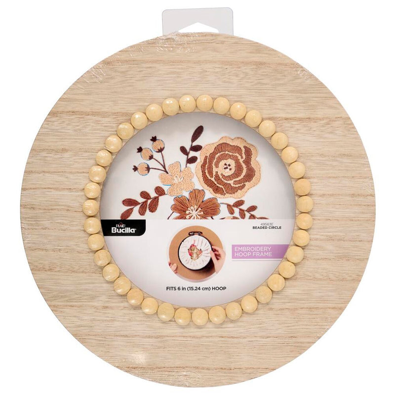 Bucilla Hoop Display 6in Beaded Circle