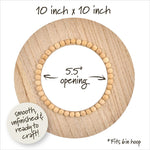 Bucilla Hoop Display 6in Beaded Circle