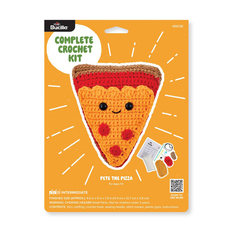 Bucilla Amigurumi Kit 5in Pete the Pizza