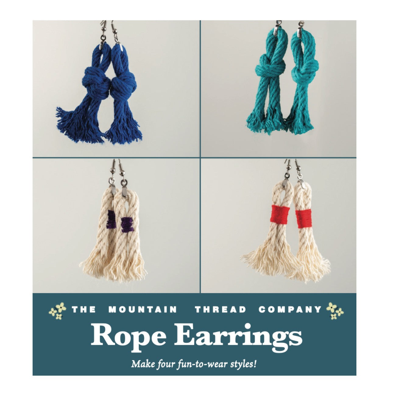 Rope Earrings Rope Sewing Mini Pattern