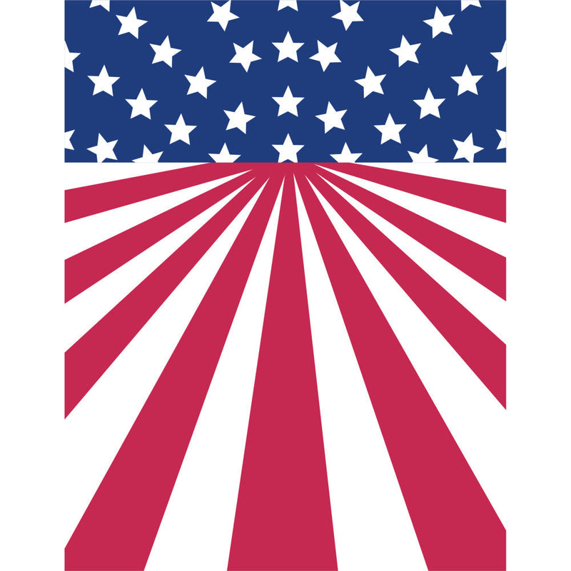 American Flag Icons Fabric Panel 25