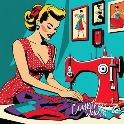 Pop Art Sewing Fabric Panel 39