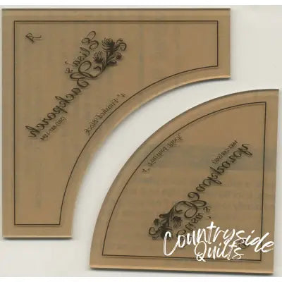 4in Drunkards Path Acrylic Template
