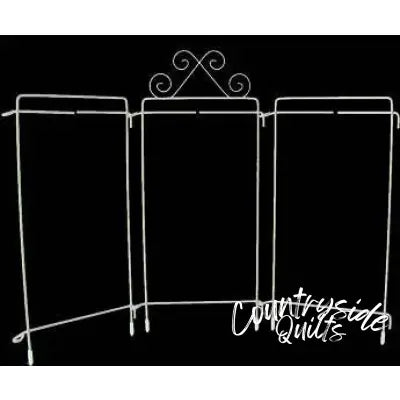 4in x 9in Table Top Tri-Stand Hanger White