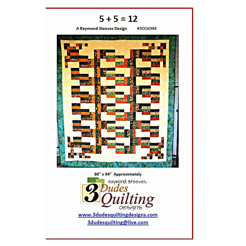 5 + = 12 Quilt Pattern 85035 3DQ6984