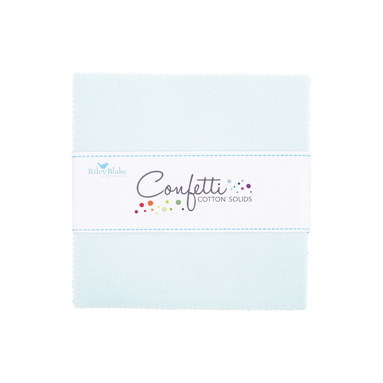 Confetti Cotton Bleached Denim 5in Squares, 42pcs/bundle