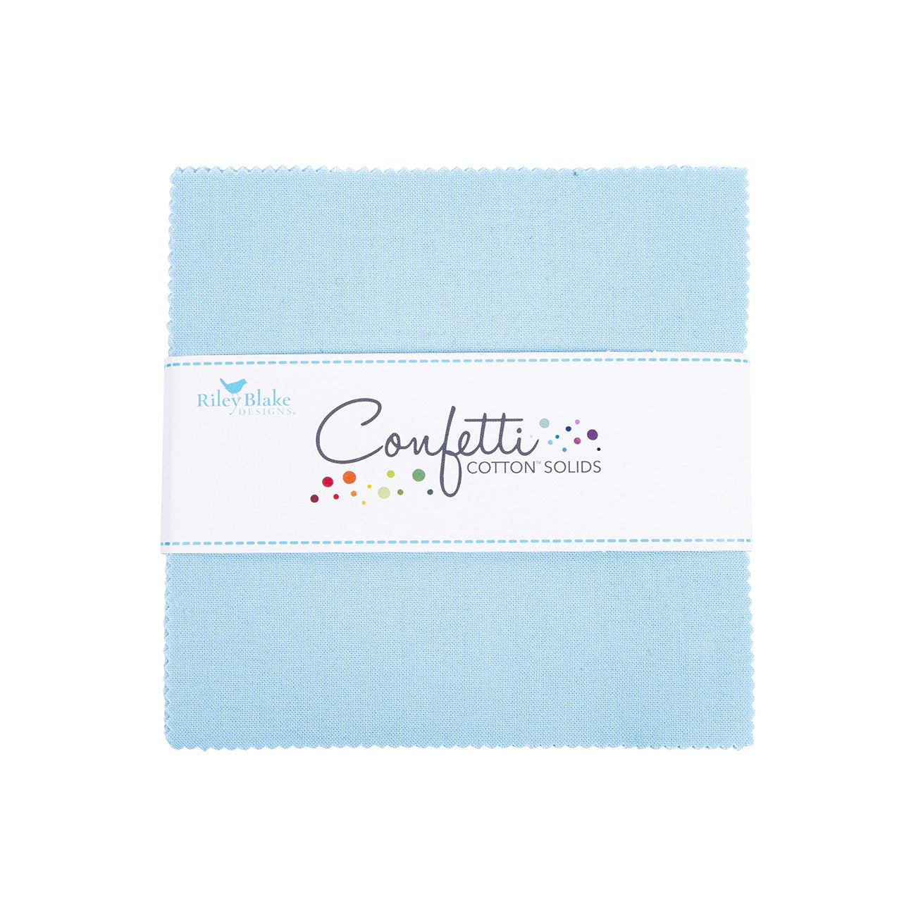 Confetti Cotton Boy Blue 5in Squares, 42pcs/bundle