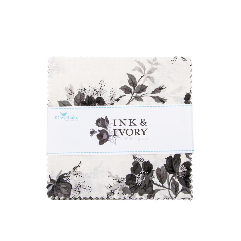 Ink & Ivory 5in Squares, 42pcs/bundle