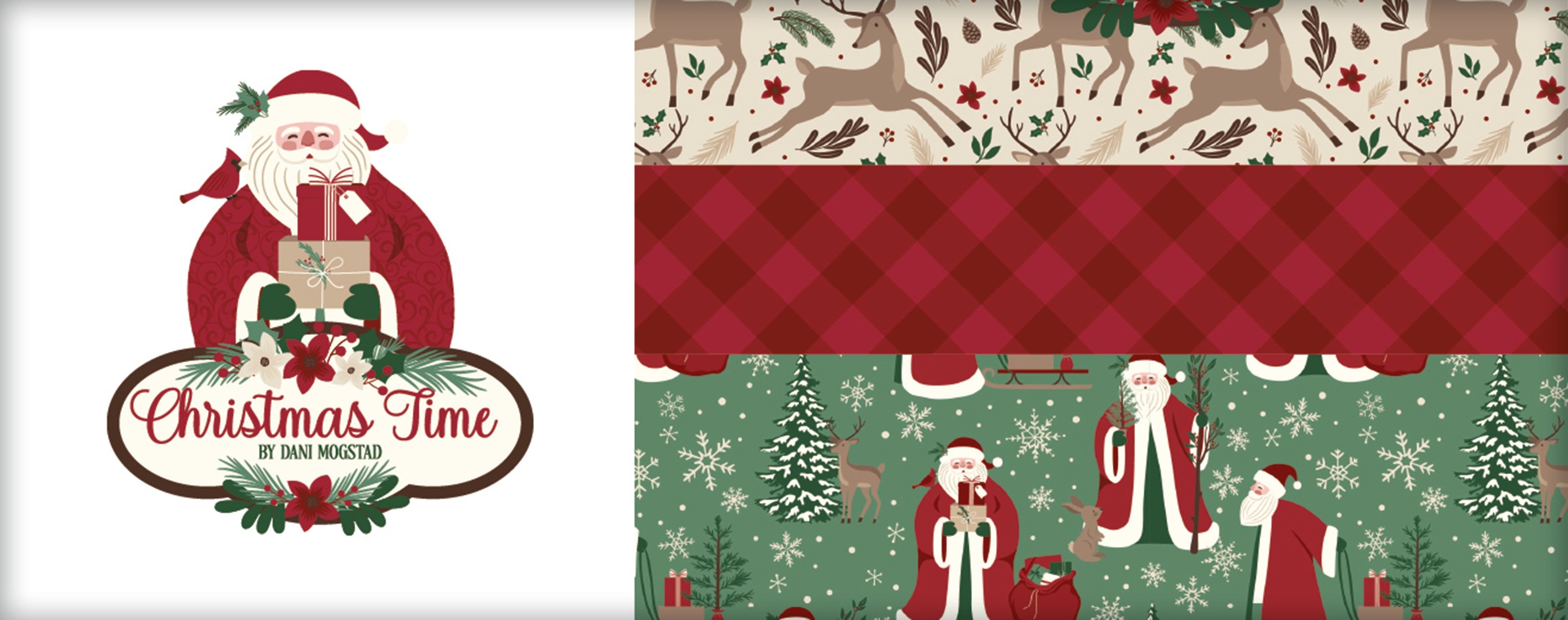 Christmas Time 5in Squares, 42pcs/bundle