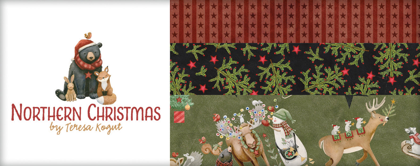 Northern Christmas 5in Squares, 42pcs/bundle